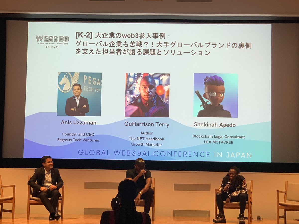 Allen87829290's tweet photo. Great insights at the #web3bbtokyo!1⃣ Exploring games & metaverses as breakthroughs in advertising. 2⃣ Prioritizing data protection in the #AI era. 3⃣ Delving into the powerful fusion of Web3 & AI. 4⃣ Highlighting the vital role of secondary markets in #NFT distribution.
#Web3 https://t.co/vMOOADIDBm