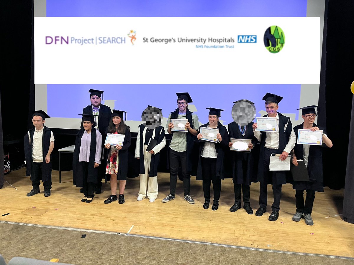 DFN Project Search St George's (@search_george) on Twitter photo We can’t believe the year is over! Huge congratulations to all of the Interns @StGeorgesTrust
We are so proud of you all 🎉
<a href="/cricketgreensch/">Cricket Green School</a> <a href="/dfnsearch/">DFN Project SEARCH HQ</a>
#graduation #supportedinternship #inclusionrevolution #learningdifficulty #learningdisability #autism #adhd #nhs #celebrate We can’t believe the year is over! Huge congratulations to all of the Interns @StGeorgesTrust
We are so proud of you all 🎉
<a href="/cricketgreensch/">Cricket Green School</a> <a href="/dfnsearch/">DFN Project SEARCH HQ</a>
#graduation #supportedinternship #inclusionrevolution #learningdifficulty #learningdisability #autism #adhd #nhs #celebrate