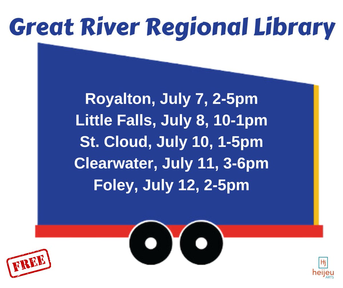 HeidiJeub's tweet photo. Free Art Making with Great River Regional Library! This week! - https://t.co/DWa6kypQtk https://t.co/TvBW4vv5Z3