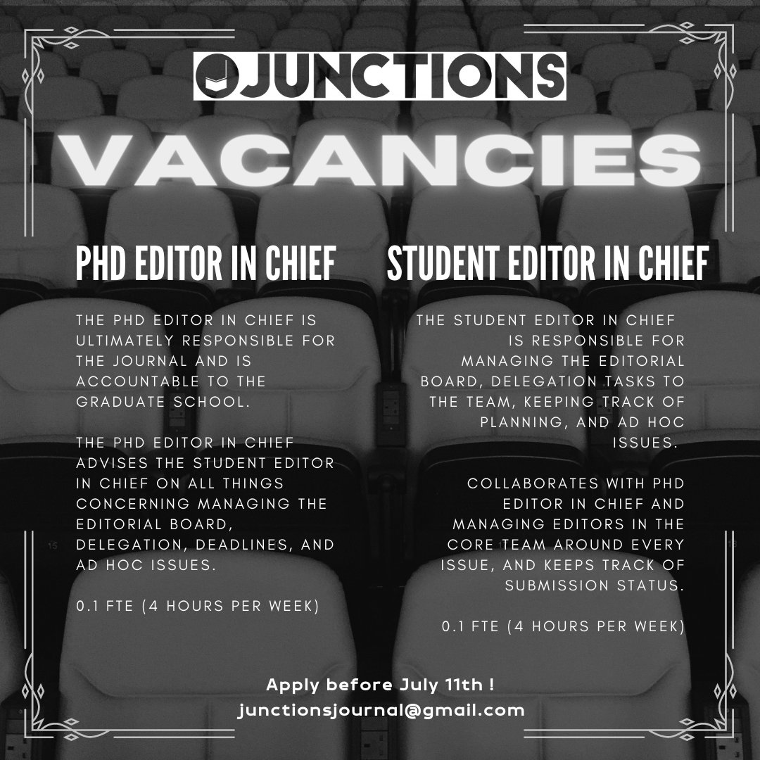 Junctions Journal tweet media