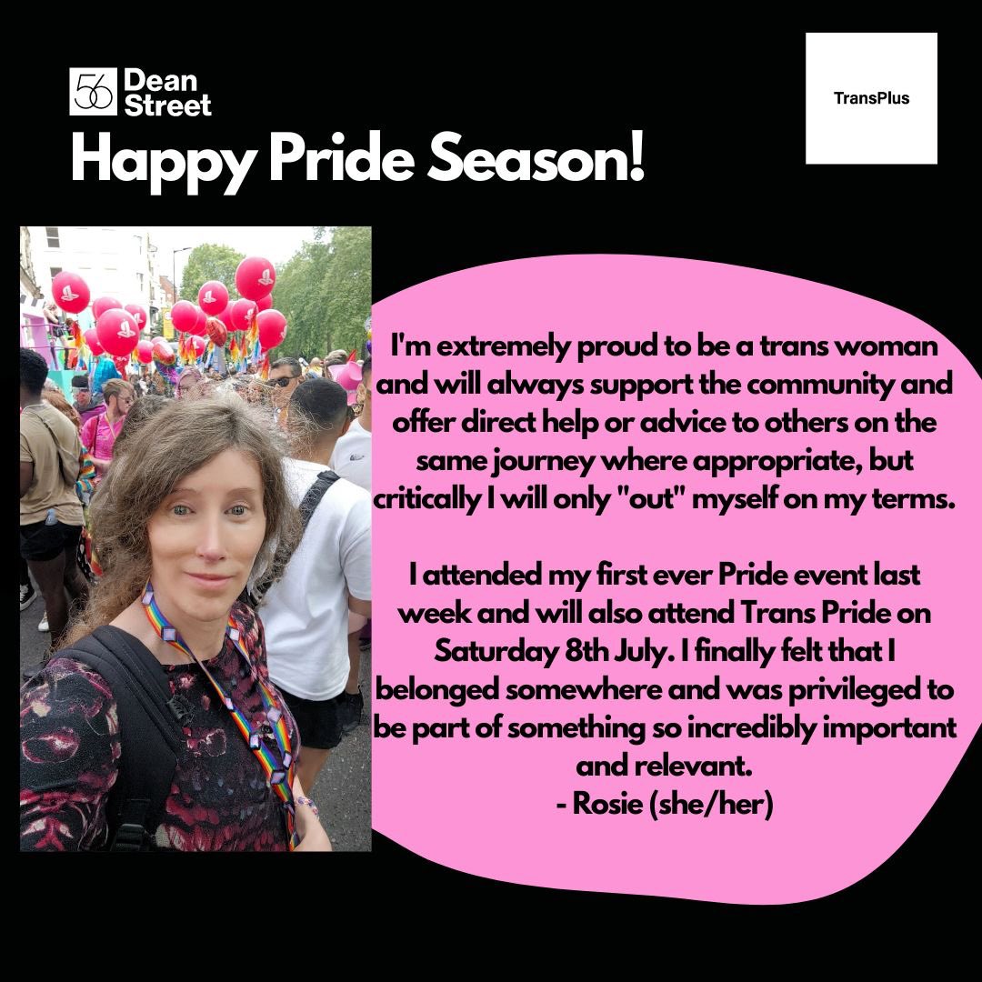 Pride Month may be over but Pride season marches on! We’ve been asking our service users what they take pride in. 

Thank you to Rosie for sharing what makes her feel proud. 
#pride #transpride #lgbtqpride #transplus