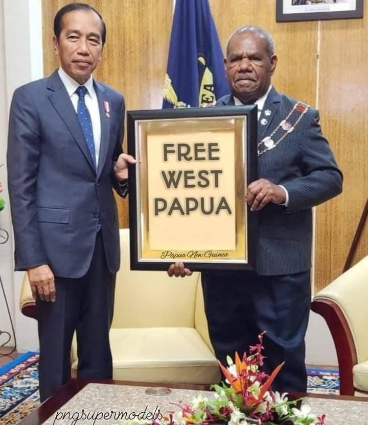 gerson_wakerkwa's tweet photo. Presiden The Republic of Indonesia Joko Widodo Receives a prestigious Award FREE WEST PAPUA From the Governor General of Papua New Guinea 🇵🇬 🇮🇩 Indonesia Port Moresby 5 Juli 2023 https://t.co/Sn0CgKl0XZ