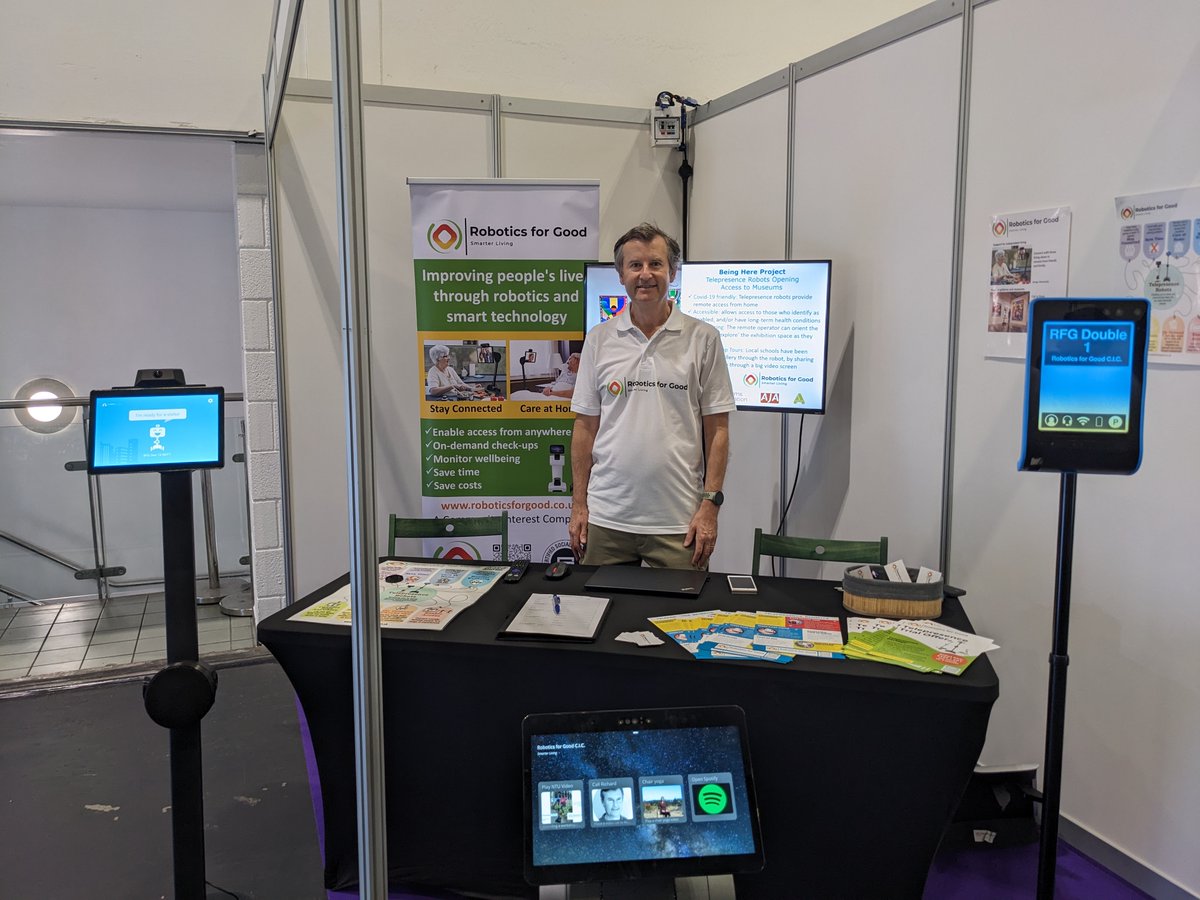 A great day at the @DisabilityExpo_  today meeting delegates and hosting folks from around the UK and as far away as Chennai, India on our telepresence robots
