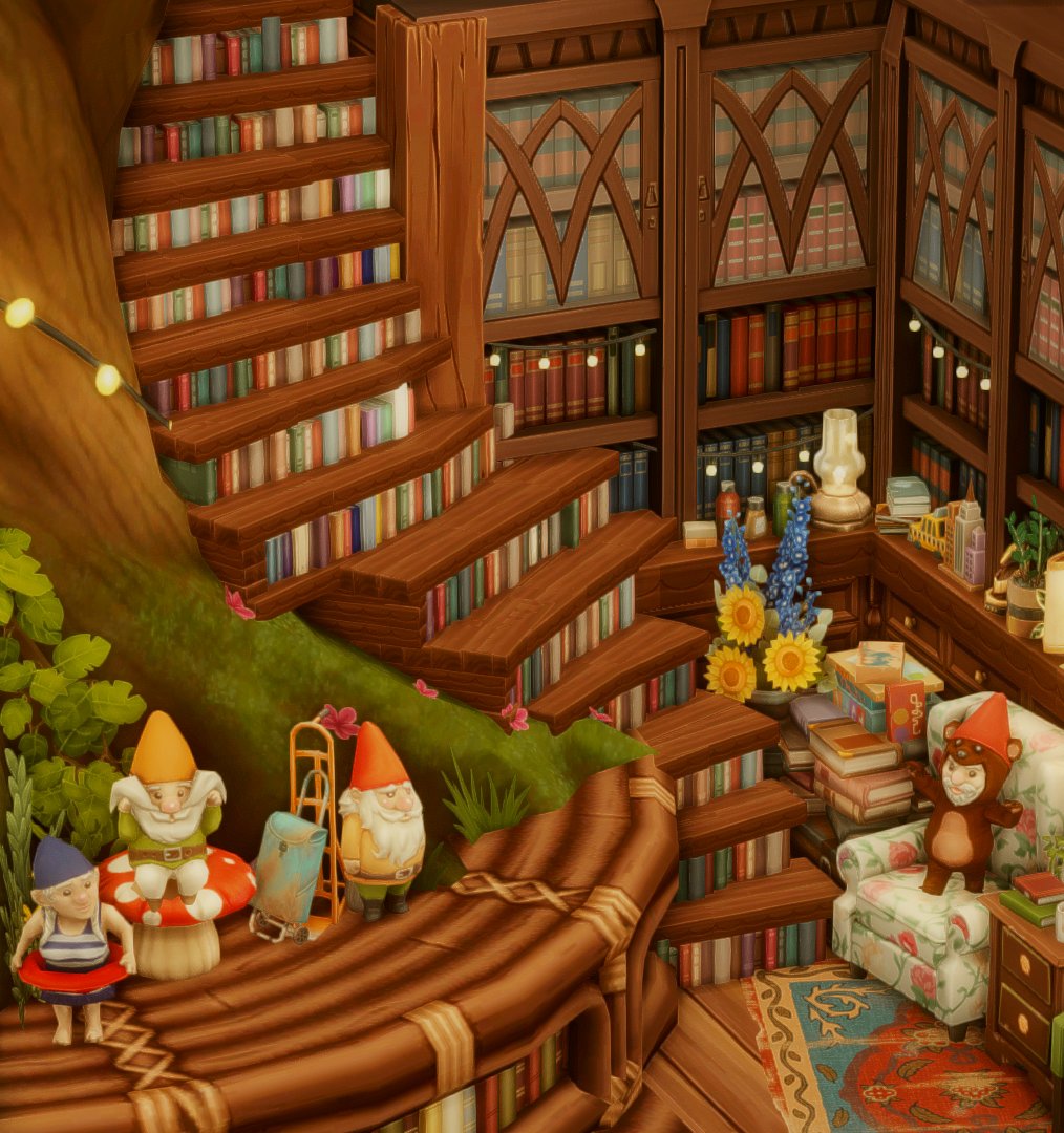 alexxela_25's tweet photo. closer look at the staircase from yesterday's build🧡
#Sims4 #ShowUsYourBuilds https://t.co/y5Afgkos5j