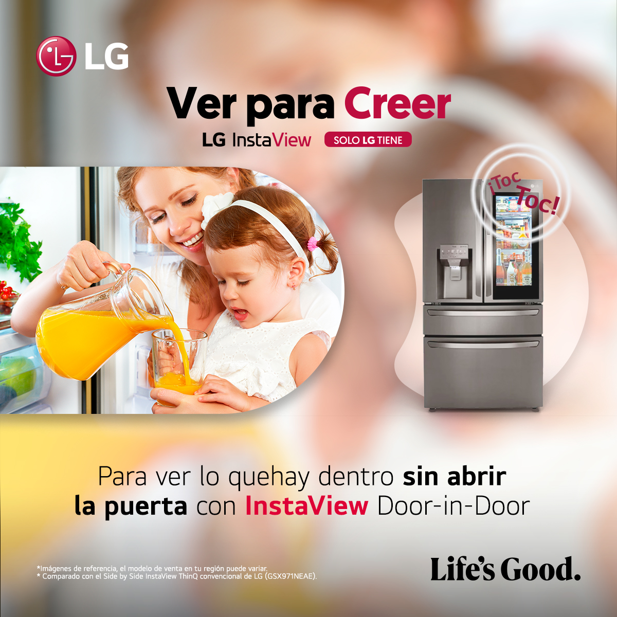 lg_colombia's tweet photo. Con InstaView de LG ahorras energía y evitas la pérdida de frío con solo tocar dos veces el panel de vidrio de nuestro Nevecón Door-in-Door LG.

Conoce más: https://t.co/4zcgdoMB2e
  
#LG #LifeisGood #NeveconesLG #InstaView #NeverasLGInstaView #AhorroDeEnergia https://t.co/Hbf6DPTN1G