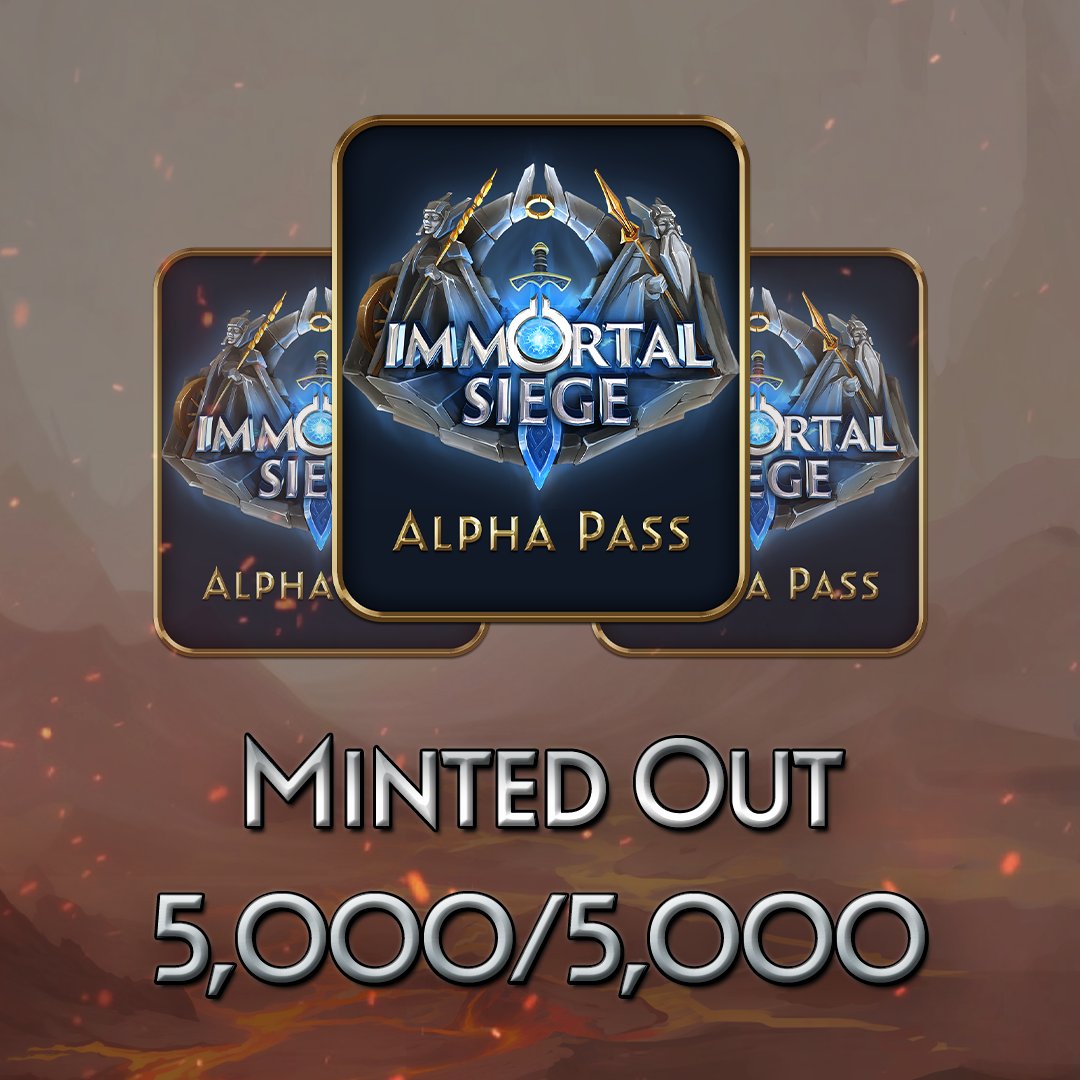 InfiniGods's tweet photo. Gone in <60 seconds. ⚡

Welcome to the @InfiniGods Universe!

@ImmortalSiege_ gameplay begins tomorrow at 2PM EST and runs until Sunday at midnight. Just hold an Alpha Pass, InfiniPass, or Elder God to enter.

Secondary links can be found below. https://t.co/4XGNXREpW2