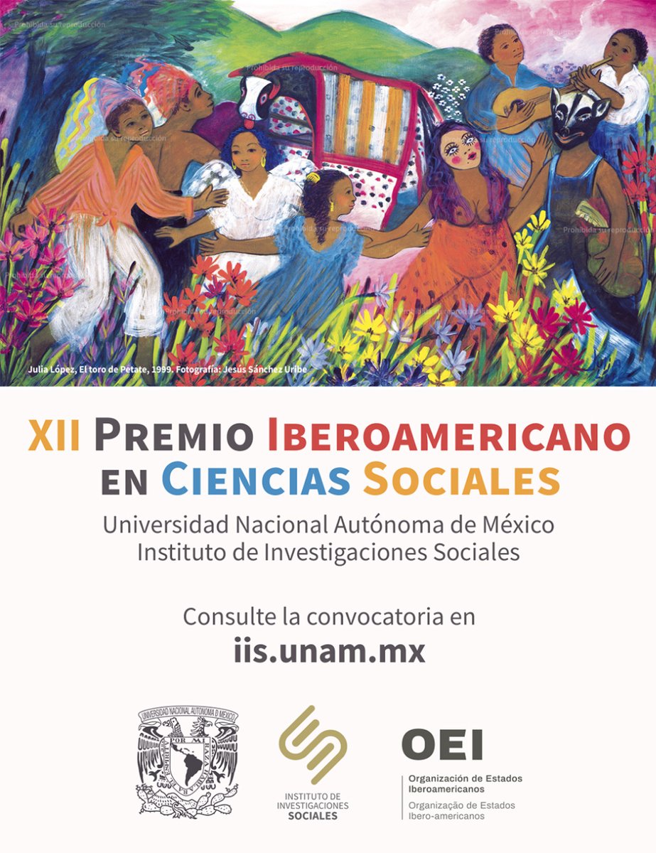 IISUNAM's tweet photo. ¿Haces investigación en sociología, ciencia política, demografía y antropología social? En ese caso participa en el XII Premio Iberoamericano en Ciencias Sociales. El texto ganador será publicado en la @RMS_UNAM 
La convocatoria completa 👇
 https://t.co/EvNJf4NtXB https://t.co/SiPXgFXWne