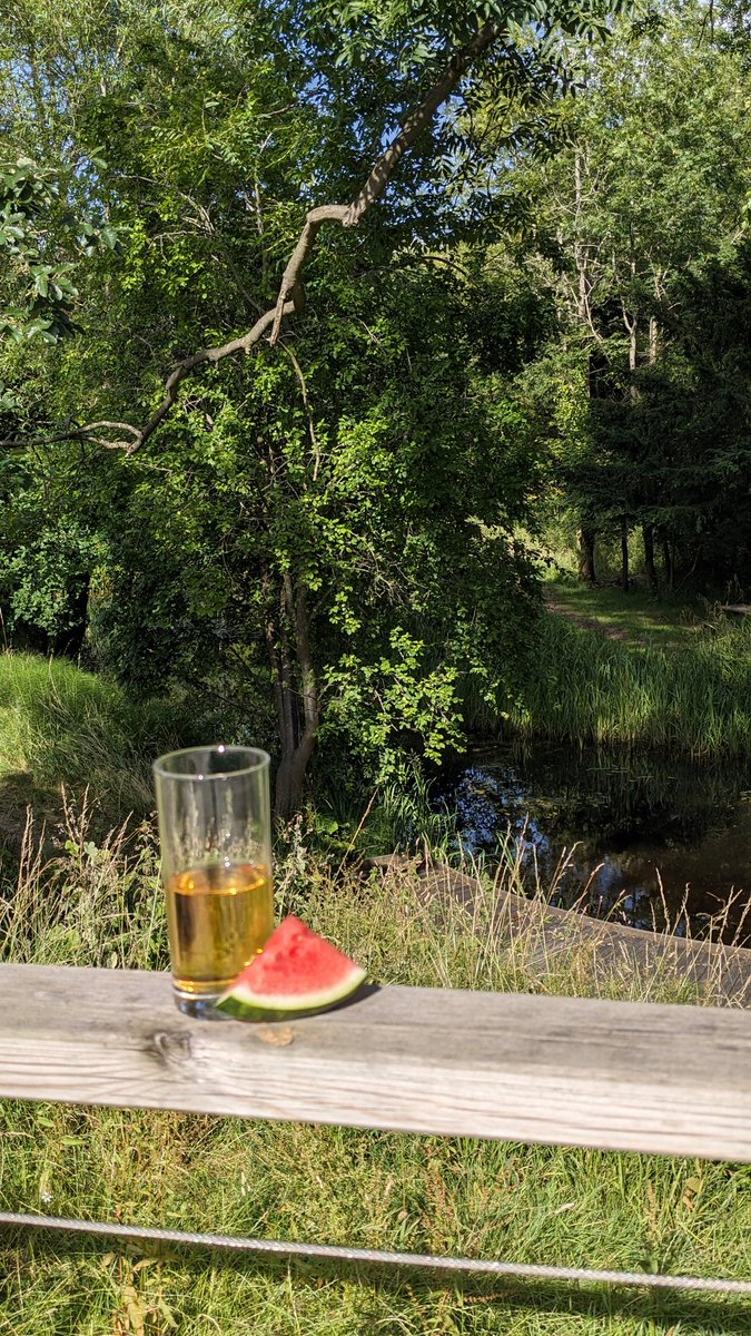 TheOxfordTrust's tweet photo. Nice evening for our #exitright series finale...starting off with a cool drink and watermelon on the deck of @WCFI_OI overlooking the ponds https://t.co/a5gQtf9AtR