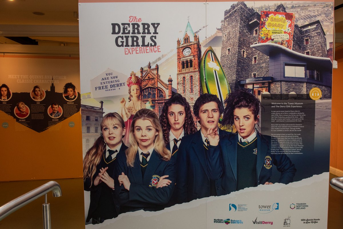 dcsdcouncil's tweet photo. The #DerryGirlsExperience has arrived at the #TowerMuseum ๐
Get Fast Track Entry with #VisitDerry's Visitor Pass https://t.co/3lmw2qDQfB
#DerryGirls #DerryGirlsFan #EmbraceAGiantSpirit https://t.co/qMNCjeRs1t