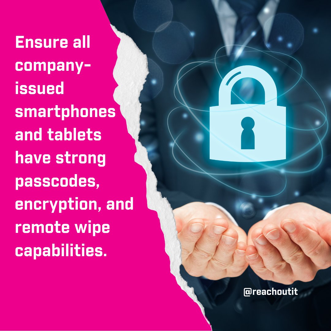 ReachOutIT's tweet image. 📱 Mobile devices are prime targets for hackers.
Protect your business data even when devices are lost or stolen.
#MobileSecurity #DeviceProtection #BusinessSafety #CyberSecurity