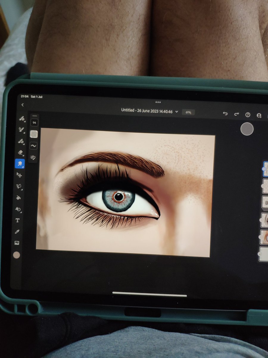First attempt with an IPad and @adobe Fresco. Work in progress two hours in. Will update!
