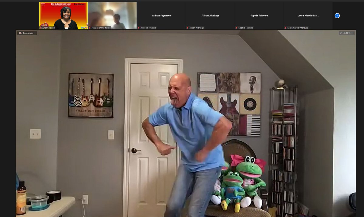 BlessedETS's tweet image. I'm experiencing an awesome session featuring "Country Tooty Ta" and so much more. We're dancing and singing. We're having a good ole time with Stephen Fite in his session, "Engaging Children with Music and Movement" @ the ECSE Conference. #R4EARLYLEARNING @R4SpecialEd