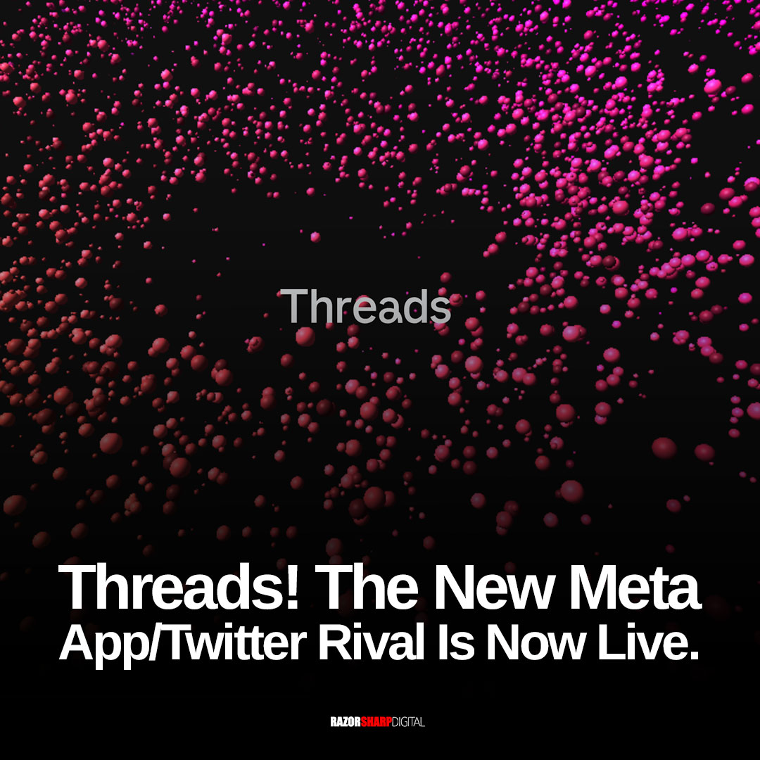 RazorSharpDigit's tweet photo. Threads! New Twitter rival is LIVE 😮 Zuck has previously hinted about a Twitter rival app. Here’s the breakdown on what we currently know about it 👉https://t.co/EYQsh4VUBO via @socialmedia2day #Threads #TwitterRival #NewApp #NewTwitterRival #SocialMedia #SocialMediaApps https://t.co/VEesTwiphA