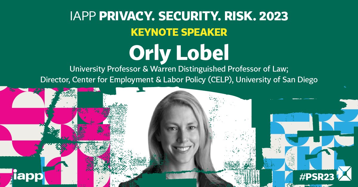 IAPP (@the_iapp) on Twitter photo Presenting <a href="/NitaFarahany/">Nita Farahany</a> (<a href="/DukeSci_Soc/">Duke Science&Society</a>), <a href="/kashhill/">Kashmir Hill</a> (<a href="/nytimes/">The New York Times</a>) and <a href="/OrlyLobel/">Orly Lobel</a> (<a href="/USanDiegoLaw/">USanDiegoLaw</a>) as this year's #PSR23 Keynote Speakers! You're going to want to be there, register now: ow.ly/KPL950P4ngG Presenting <a href="/NitaFarahany/">Nita Farahany</a> (<a href="/DukeSci_Soc/">Duke Science&Society</a>), <a href="/kashhill/">Kashmir Hill</a> (<a href="/nytimes/">The New York Times</a>) and <a href="/OrlyLobel/">Orly Lobel</a> (<a href="/USanDiegoLaw/">USanDiegoLaw</a>) as this year's #PSR23 Keynote Speakers! You're going to want to be there, register now: ow.ly/KPL950P4ngG