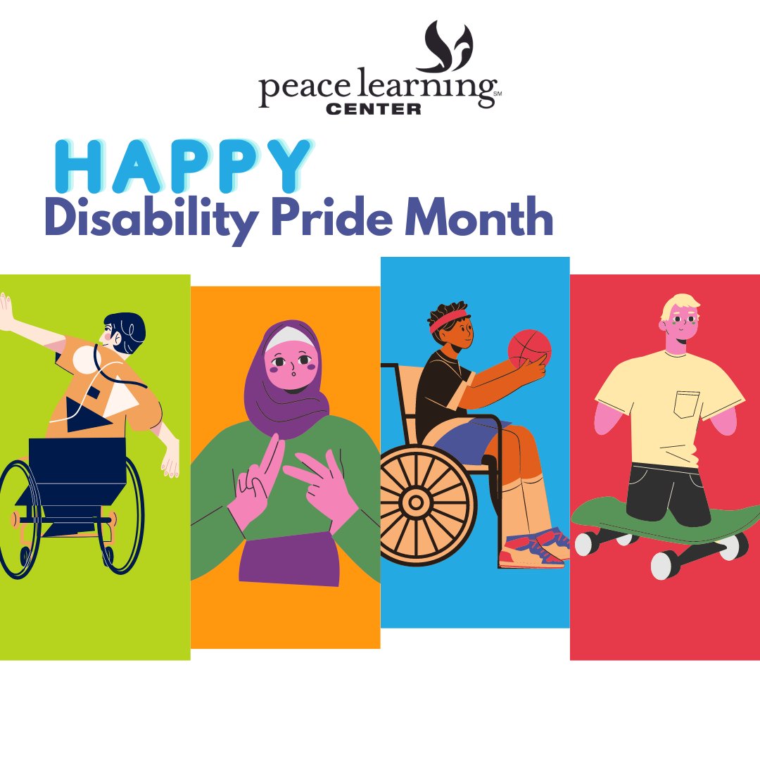 Disability Pride Month is celebrated every July and is an opportunity to honor the history, achievements, experiences, and struggles of the disability community!  #DisabilityPride  #DisabilityPrideMonth