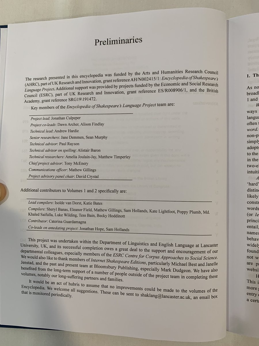 mathewgillings's tweet photo. Being a small part of the @ShakespeareLang project was one of the highlights of my time at @LAEL_LU. Holding the encyclopedia for the first time earlier this week was really special. Congratulations to @j_culpeper, @HardieResearch and @JJDemmen on these first two volumes!! https://t.co/3aoAtfych7