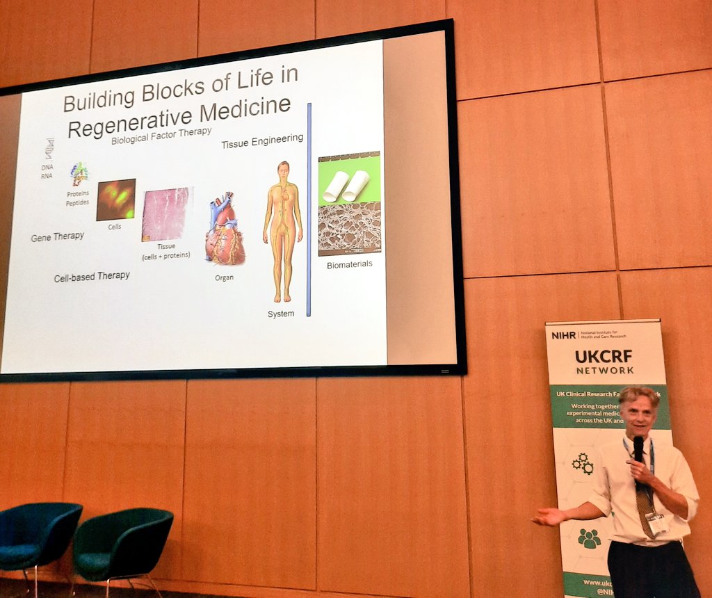 Fascinating and engaging talk by John Hunt about regenerative medicine and stem cell research #CRFConf23 @NottmCRF