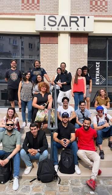 CampusFrance_DZ's tweet photo. 17 lauréats #MawaHub de l'IFA actuellement à #Paris pour faire avancer leurs #idées et #projets
🌟Accompagnés de grands experts dans le domaine de l’#art et du #WEB_3_0, ils ont présenté leurs projets lors d’un #DÉMO_DAY dans les locaux d’#ISART_DIGITAL
#numérique #culture 🇩🇿🇫🇷 https://t.co/qPQxYicNcj