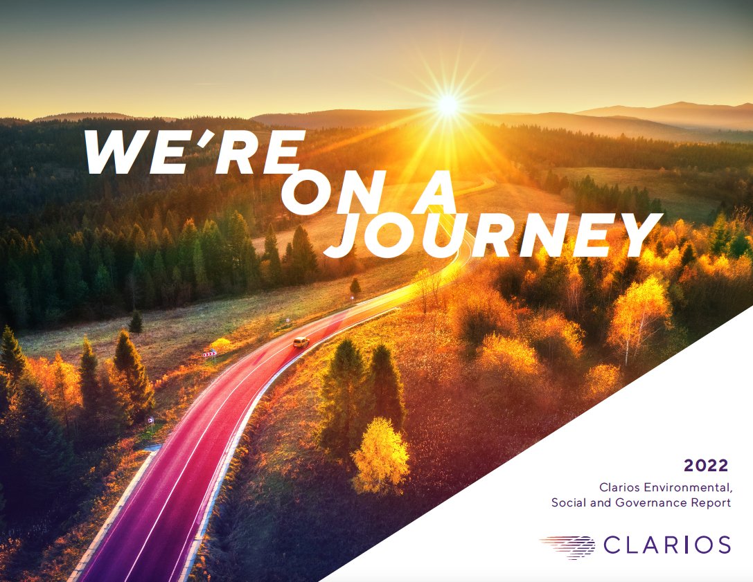 ClariosGlobal's tweet photo. #Sustainability is embedded in our company values. See our newly released Environment, Social &amp; Governance Report to learn more about our sustainability journey: https://t.co/DhrnyahHhV https://t.co/kyLZ4I6hDg