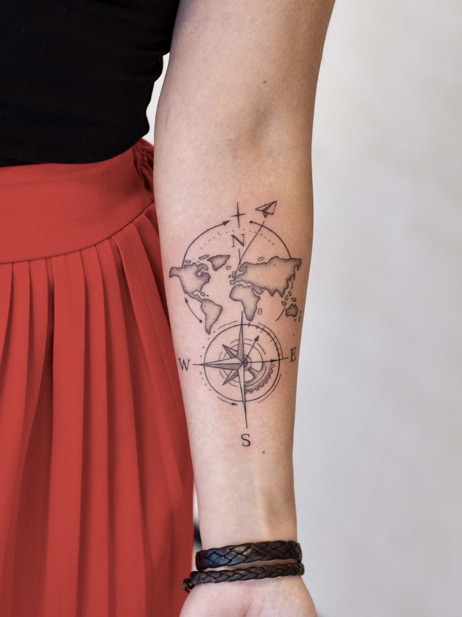 Que os parecen estos tattoos para esta pareja de viajeros?? 😃🤩 realizados en <a href="/PolTattooStudio/">PolTattooStudio</a>