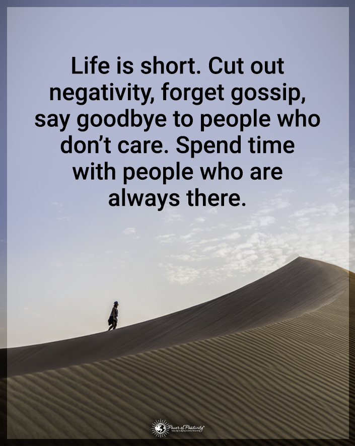 TrainingMindful's tweet photo. “Life is short. Cut out the negativity, forget gossip, and say goodbye to people who don’t care. Spend time with people who are always there.” https://t.co/MJxHg048cF