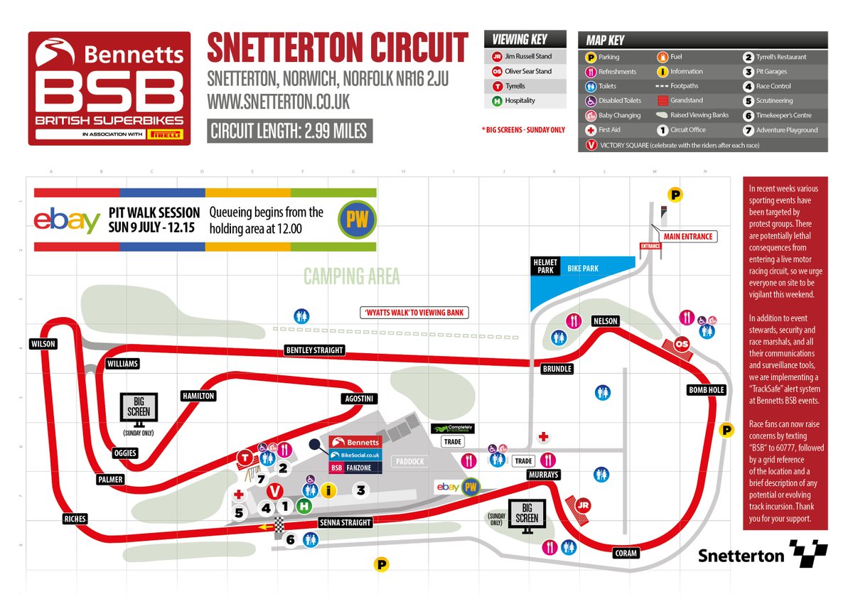 SnettertonMSV's tweet image. Before the @OfficialBSB weekend gets underway, an important safety notice for all our fans trackside today.