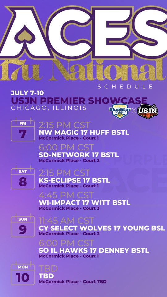 PurpleAcesWI's tweet image. 🚨17U National Team-Available 2024s
📍Chicago - July 7-10

💜 #10 @addisonpytleski 5’9” G - skilled guard, capable of scoring from all three levels. Coachable and competitive - Division II and III, NAIA interest.

💜 #2 @sydneymw_ 5’9” G/F - TOUGH, and skilled. Primarily known as…