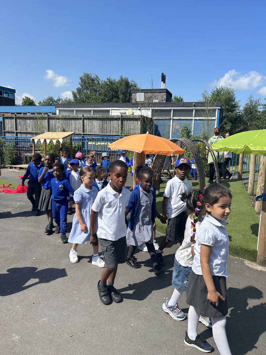 AlderclassEYFS2's tweet photo. Refugee week 2023 - showing 'compassion' through the Simple Act WalkTogether with Nursery! https://t.co/Avv86Tpy4R