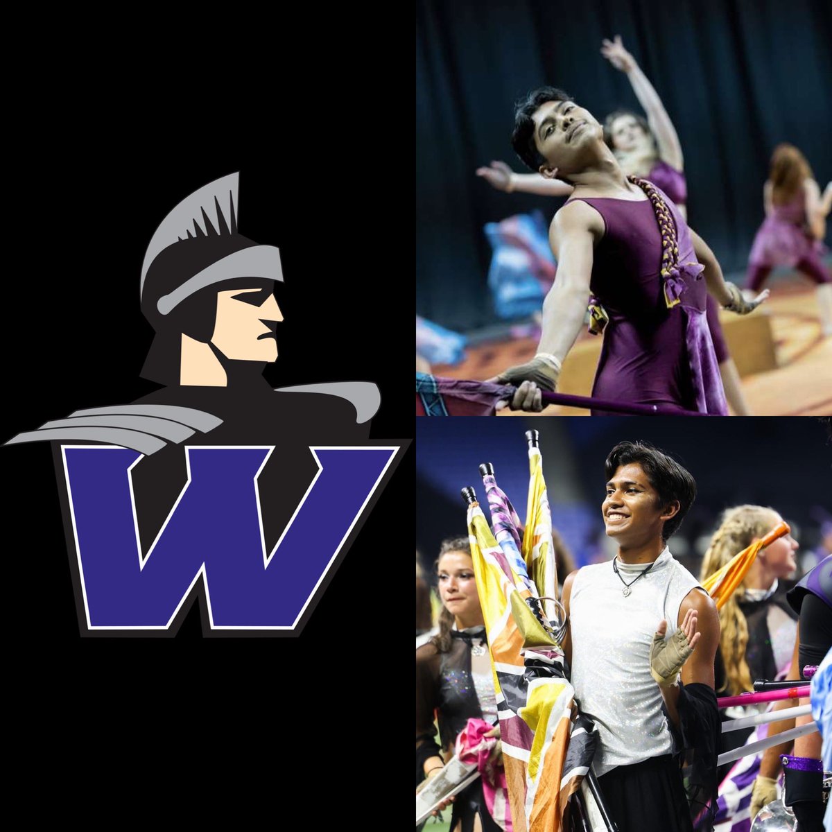 Congratulations to Our Assistant Colorguard Director Elijah Sanchez on being named the NEW Head Director of Colorguard for Earl Warren HS.

We are excited to see you continue to grow in the activity as the Head Director of the Earl Warren HS Colorguard Program 💜