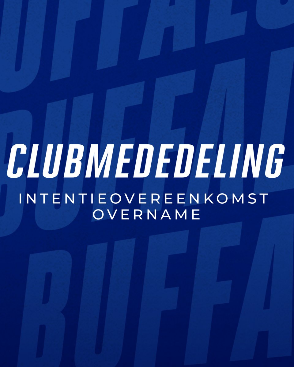 ℹ️ Clubmededeling: intentieovereenkomst overname

MEER | bit.ly/mededelingover…