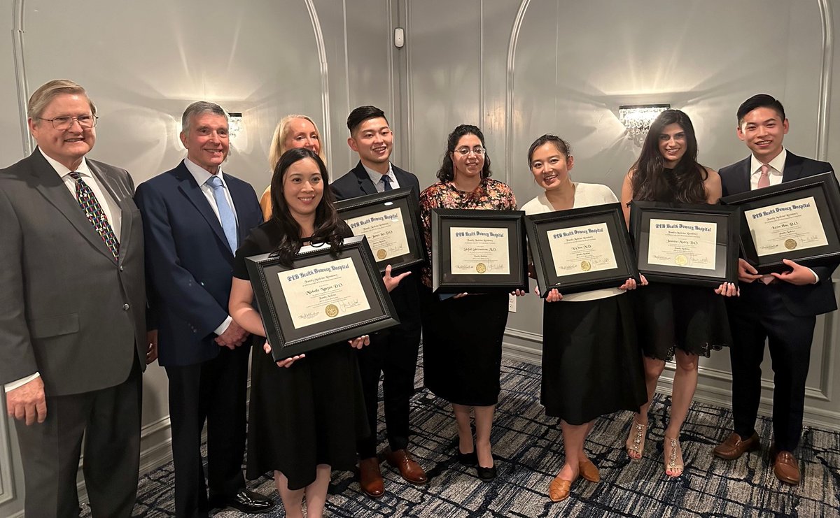 PIHHealth's tweet photo. In late June, the #FamilyMedicineResidencyPrograms at both #PIHHealthWhittierHospital and #PIHHealthDowneyHospital held their #graduation ceremonies. Congratulations to the #Classesof2023! https://t.co/B4aWwX4uLs