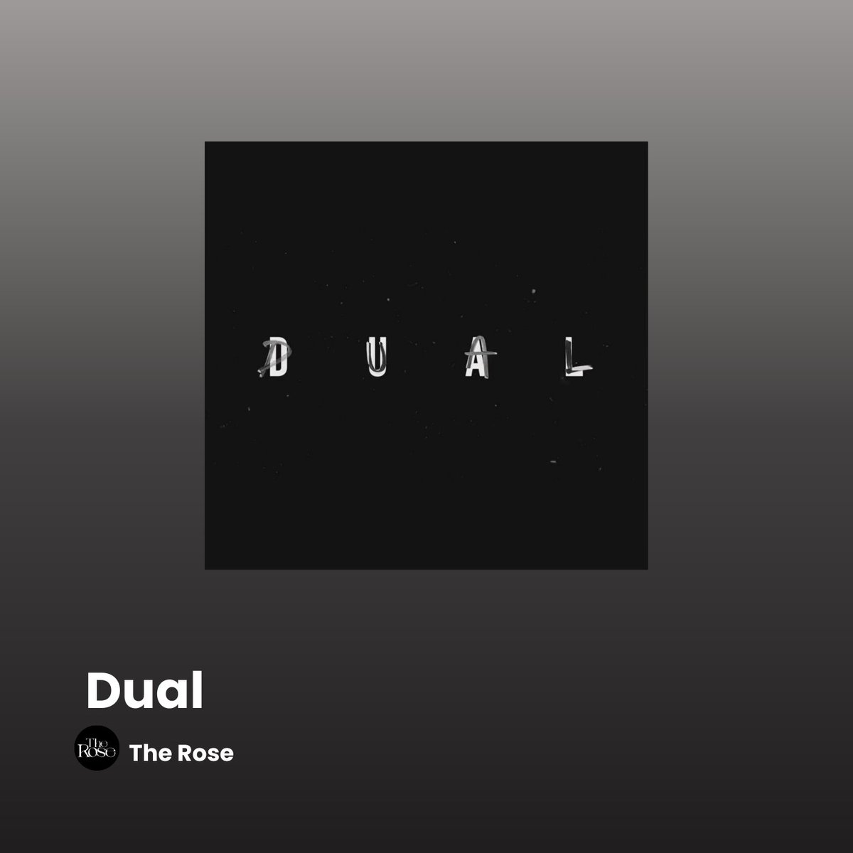 TRPSpotifyTeam's tweet photo. Dual coming soon on Spotify.

#TheRose_DUAL https://t.co/yTF4VZOVVM