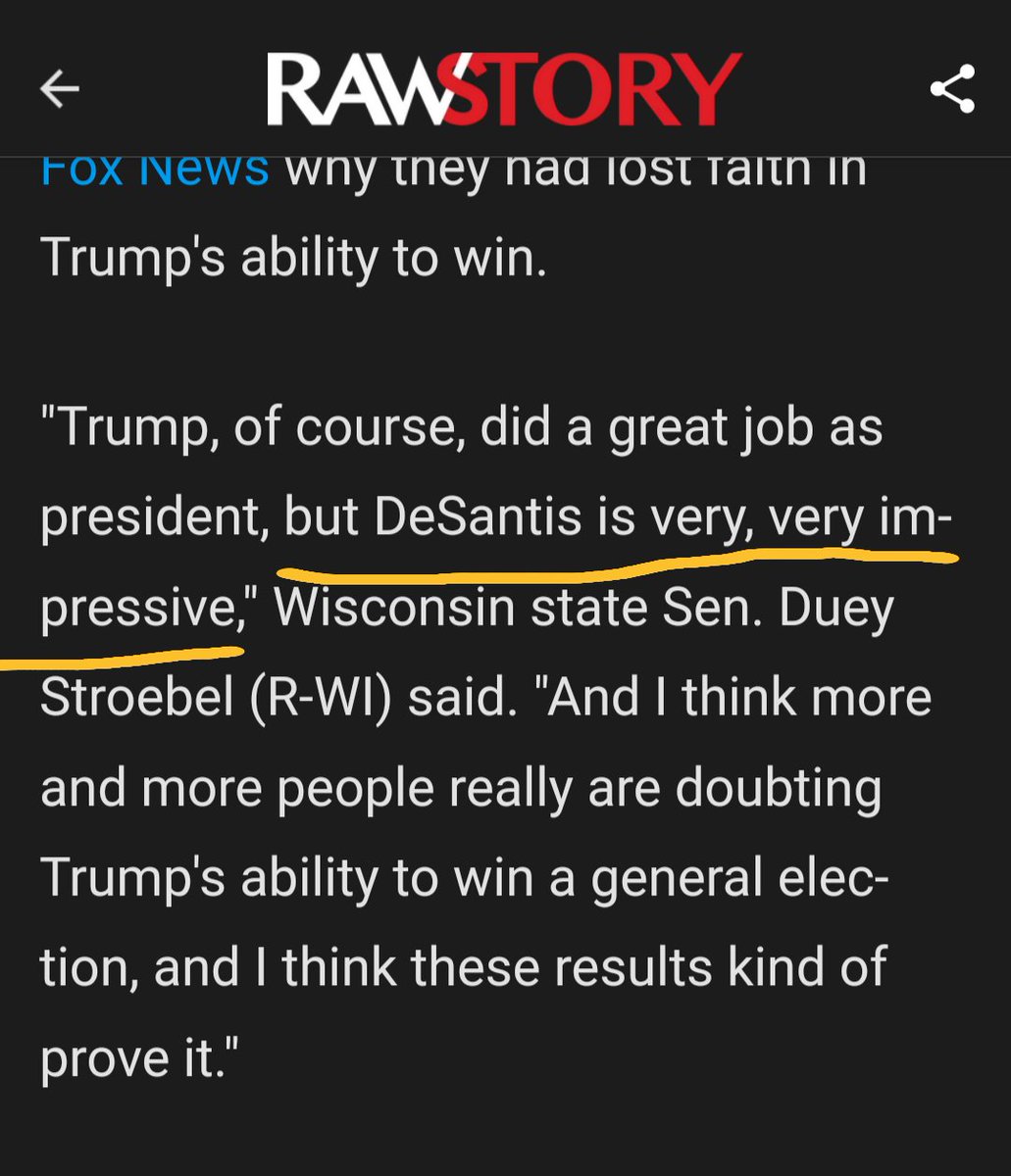 FLWillRegret22's tweet photo. That one line should terrify not just the people of Wisconsin

But the entire Nation 😲😲😲

They are going to push DeSantis and if they do. ... OMG 😳😳😳 https://t.co/Z5eYQlC7ra