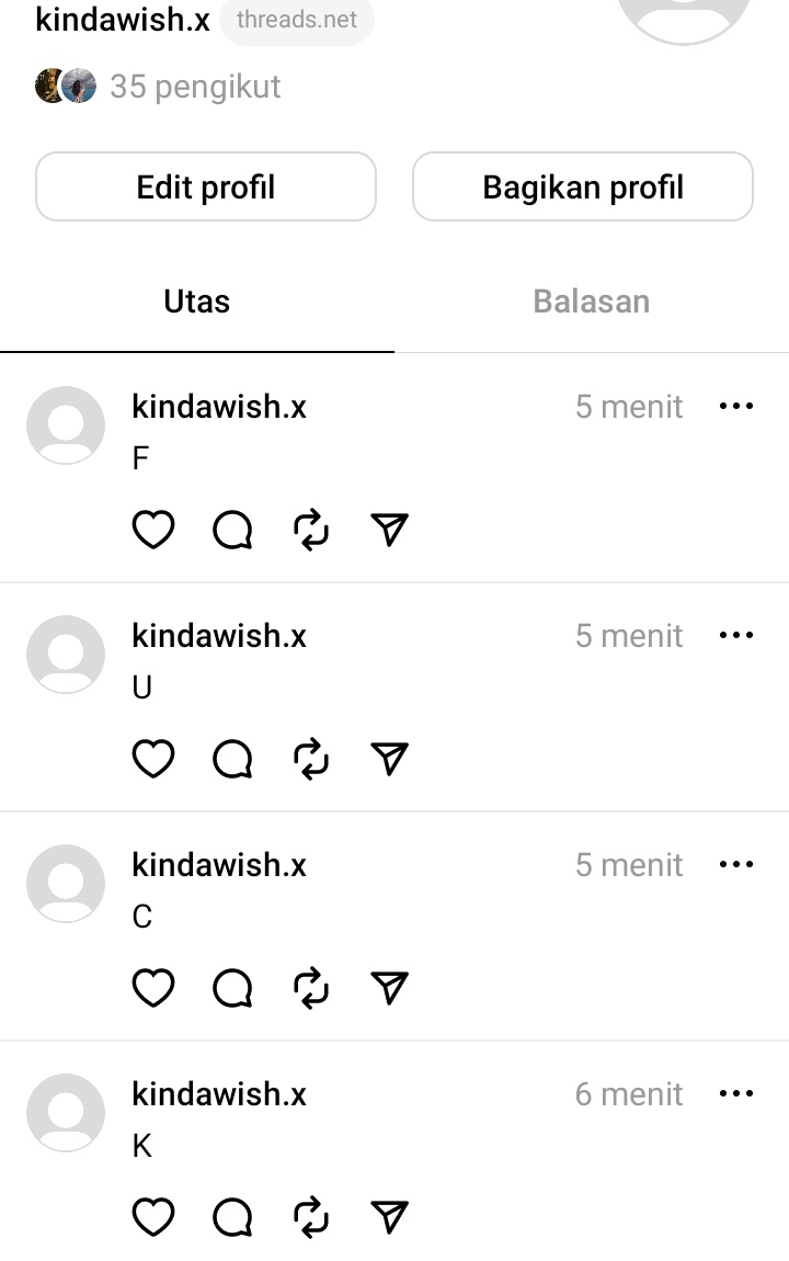 kindaXwish's tweet photo. threads. https://t.co/QNNBFoXVGO