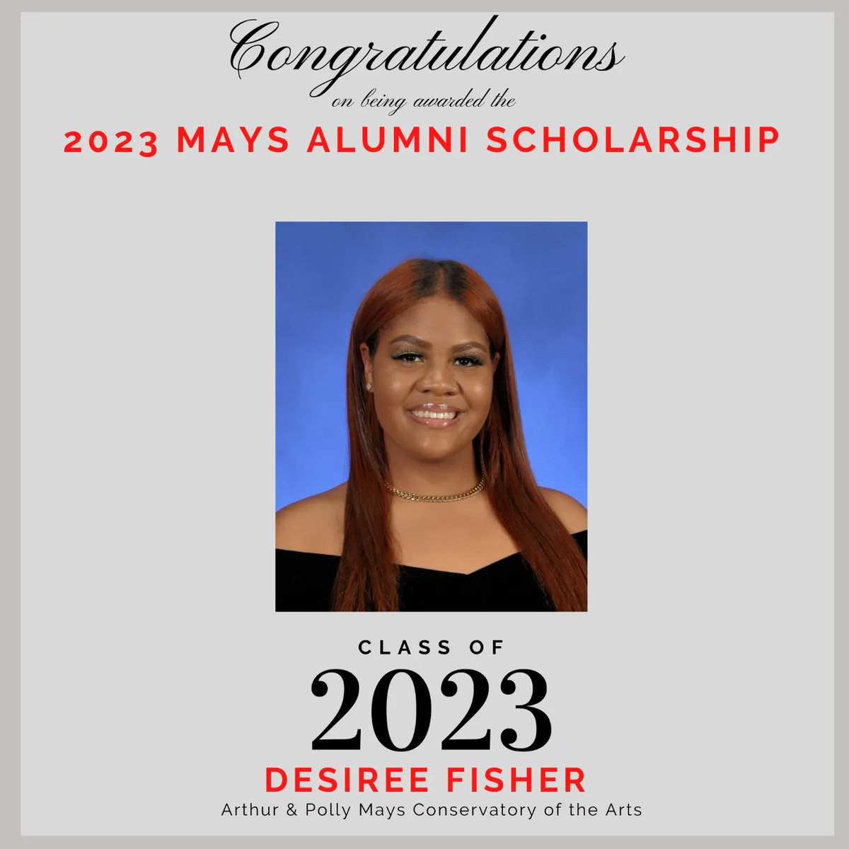 Congratulations to the 2023 Mays Alumni Scholars!