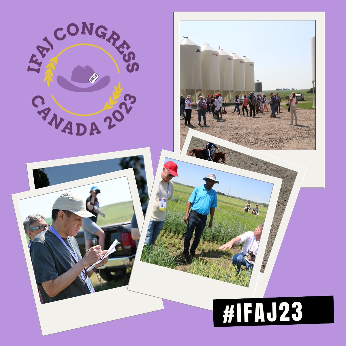 Relive your #IFAJ23 Congress by taking a look at the photo album! Chuck and contributors have graciously made this album available for everyone to use on social media and your articles. Photos: flickr.com/photos/zimmcom… #cfwf #ifaj #cdnag