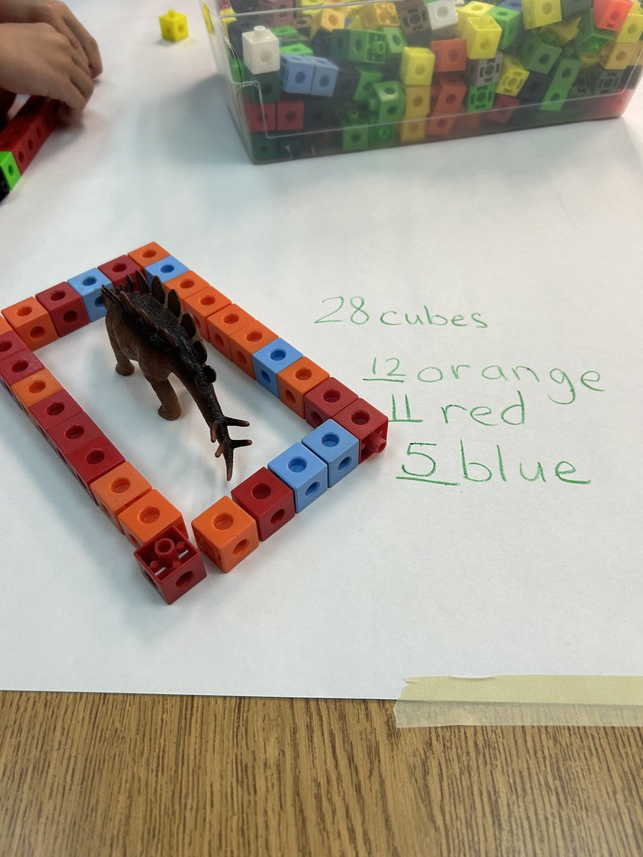 MissM_room105's tweet photo. Day 3 of Camp Sail ⛺️started out with this math activity of building a home for a dinosaur using 3 colours #campsail #gedsb #handsonlearning #summerfun @megrhav https://t.co/TkXRnAgKLk