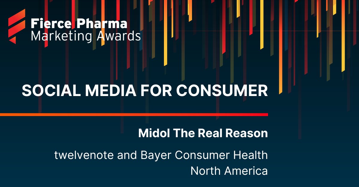 12Note_Agency's tweet photo. We're two for two for the 2023 @FiercePharma  Marketing Awards shortlist. We're honored to be recognized in the pharma marketing space. Big virtual round of applause for our creative and committed teams! #FiercePharma #PharmaMarketing https://t.co/ZrSS2wzCk6