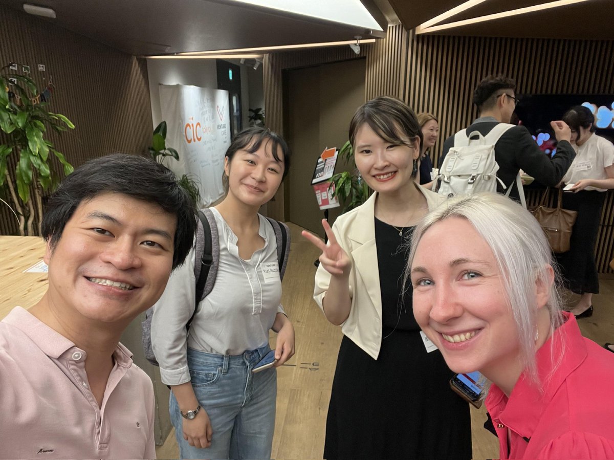 mai_nomad's tweet image. 今日は #CICtokyo のイベントに、フリーアナウンサーの佐々木さん（　@manamisasaki ）と参加してきました！何年も前から女性起業家の支援をしようと動いてくださってた多くの先人のお陰で、本当にありがたい時代に起業できたんだなあと、、😢🌱