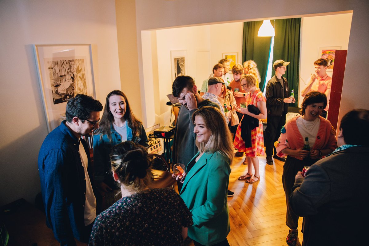 ScoreDrawMusic's tweet photo. 🚀 STUDIO LAUNCH 🚀 

“Yukee” will air in 2024 on Cbeebies / BBC &amp; be distributed globally by Aardman! 🌎 

We used the studio launch to catch up with lots of great friends, and to get the whole Score Draw team together in one place for an evening of Spritz and pizza! 🍕🍹 https://t.co/dHo029RXoF