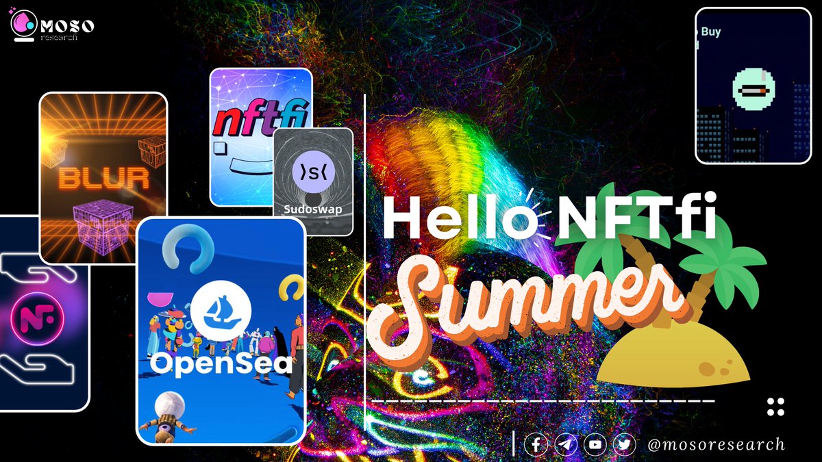 mosoresearch's tweet photo. Hello NFTfi Summer!β±οΈπ
A revolutionary concept in the world of blockchain, combines the power of #NFTs with #DeFiπ
Let's explore the exciting possibilities, benefits of NFTfi, and the heroes are contributing to the revolution.
#NFTfisummer #DeFiSummer https://t.co/8mjOR55SKI