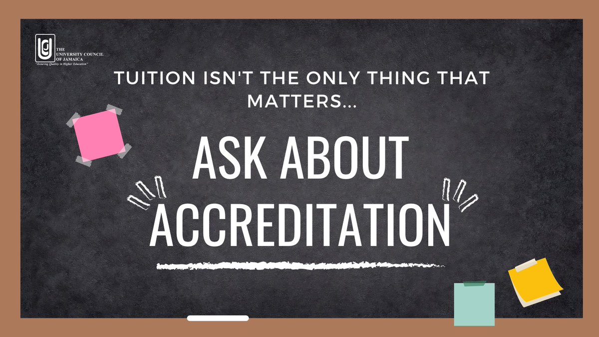 TheUniversityC1's tweet photo. Make your investment in your higher education count by asking the right questions. Ensure you know the accreditation status of your preferred programme or institution before you apply.
#beproactive #knowbeforeyouenrol https://t.co/to0D3pDwTl