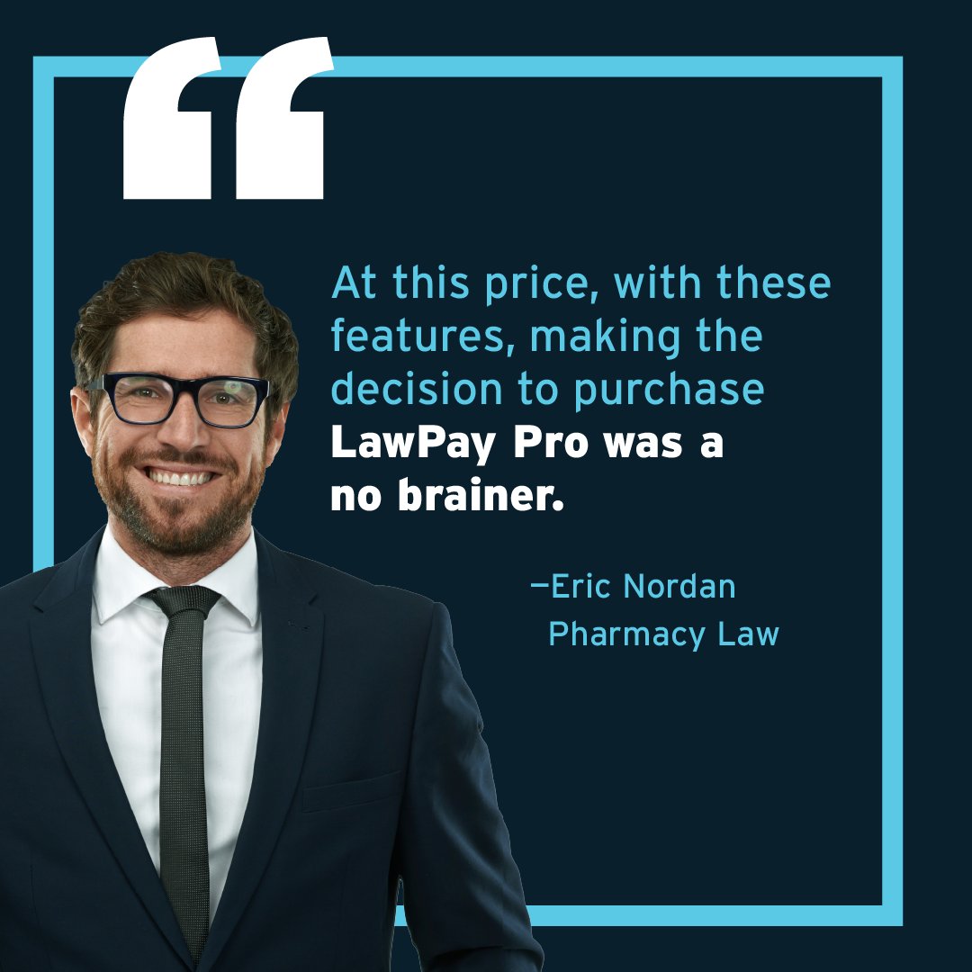 LawPay's tweet image. With features like:
⚡Automated Invoicing and Billing
⚡Time and Expense Tracking
⚡Comprehensive Reporting
⚡Invoice Status Tracking

There&apos;s a reason legal professionals are buzzing about LawPay Pro! 

Learn more at bit.ly/3XzyEDs

#legaltech #legalsoftware #lawtwitter