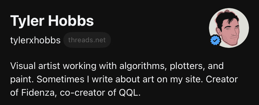 You can now also find me on Threads