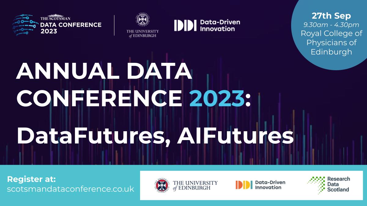 ScotsmanDebate's tweet image. Have you booked your place to the our #DataFutures #AIFutures conference yet? Find out more here 👉scotsmandataconference.co.uk

@DataCapitalEd @RDS_Scotland