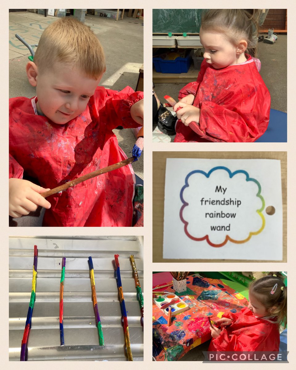 Wow what a lovely day Meithrin had yesterday! Meeting all our new friends and making rainbow friendship sticks🌈 @garntegprimary @sattewell95 @mrsnsafdar95