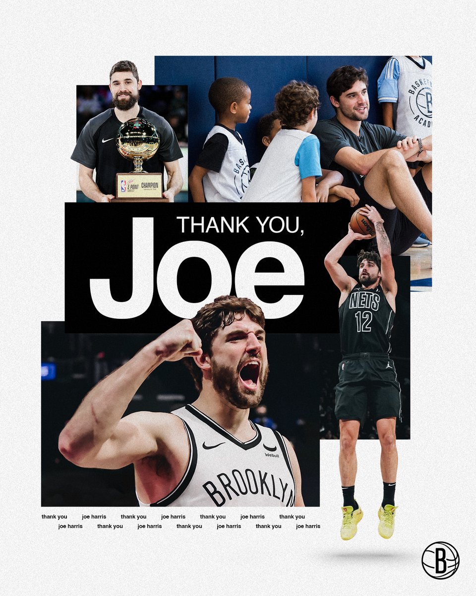 BrooklynNets's tweet photo. “It’s difficult to put into words just how much Joe has meant to this franchise, for seven years he displayed the character, drive and team-first approach that served as a model for his teammates and staff alike. Joe helped define what it means to be a Net, while fully embracing being a part of the Brooklyn community.

We’re grateful for everything Joe has done and wish him and his family the very best going forward. He will forever remain part of our Nets family.” 

- Sean Marks