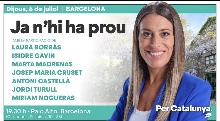 Comencem la campanya electoral. No va d’aturar els uns o els altres PSOE/PP/VOX. Va d’aturar aquest Estat que ens espolia, ens enganya, ens espia, ens ofega i ens persegueix. 

Va de Catalunya !! del seu progrés i la seva llibertat. 

Va de submissió o d’independència.