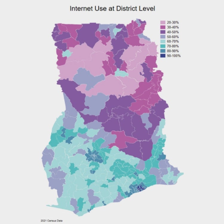 Ten Facts About Digital Technology Adoption in Ghana. Fact 6: Mobile money adoption rates exhibit significant spatial disparities. A significant rural-urban gap in mobile money usage exists: 72% in urban vs 47% in rural areas.  buff.ly/3XEEbbV