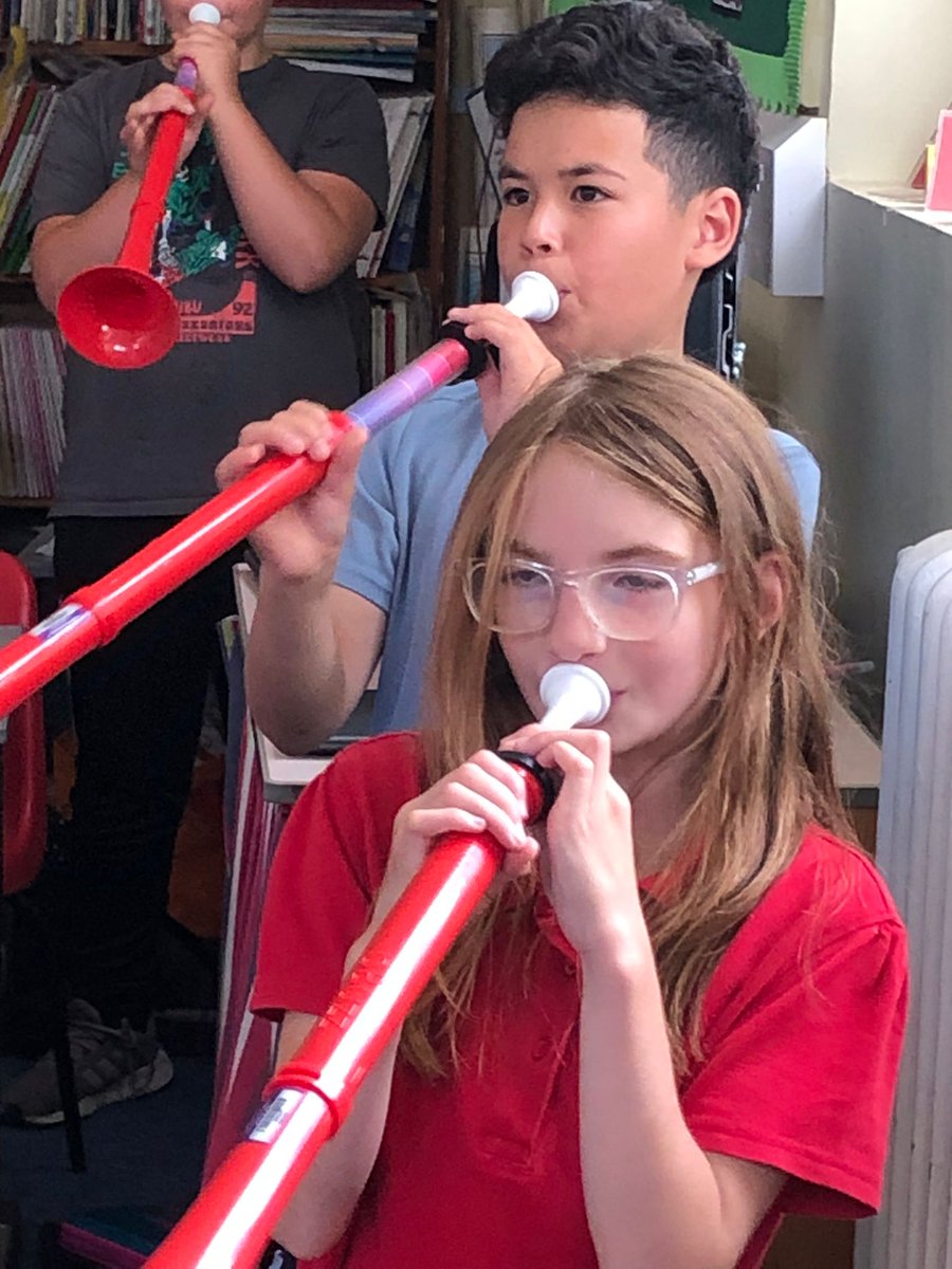 Our Year 3, 4 and 5 children have had the opportunity to learn to play the Pbuzz this term. Here the Year 5s are performing James Browns' "I Feel Good" to a Year 6 audience. Great effort everyone 👏